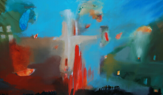 Messiah abstract painting by S. Brooke Anderson