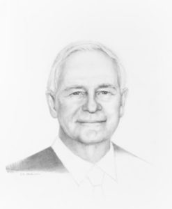 The Right Honourable David Johnston portrait painting by S. Brooke Anderson