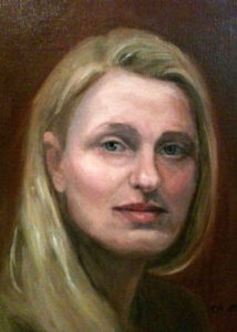 Pernilla portrait painting by S. Brooke Anderson
