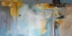 Stations abstract painting by S. Brooke Anderson